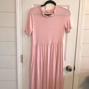 Stevie Hender Light Pink Midi Dress